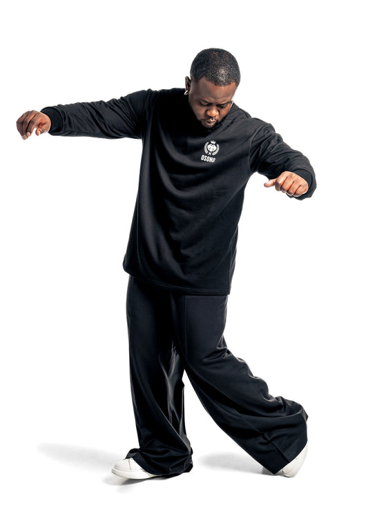 Bamenda half moon unisex sweatshirt in black