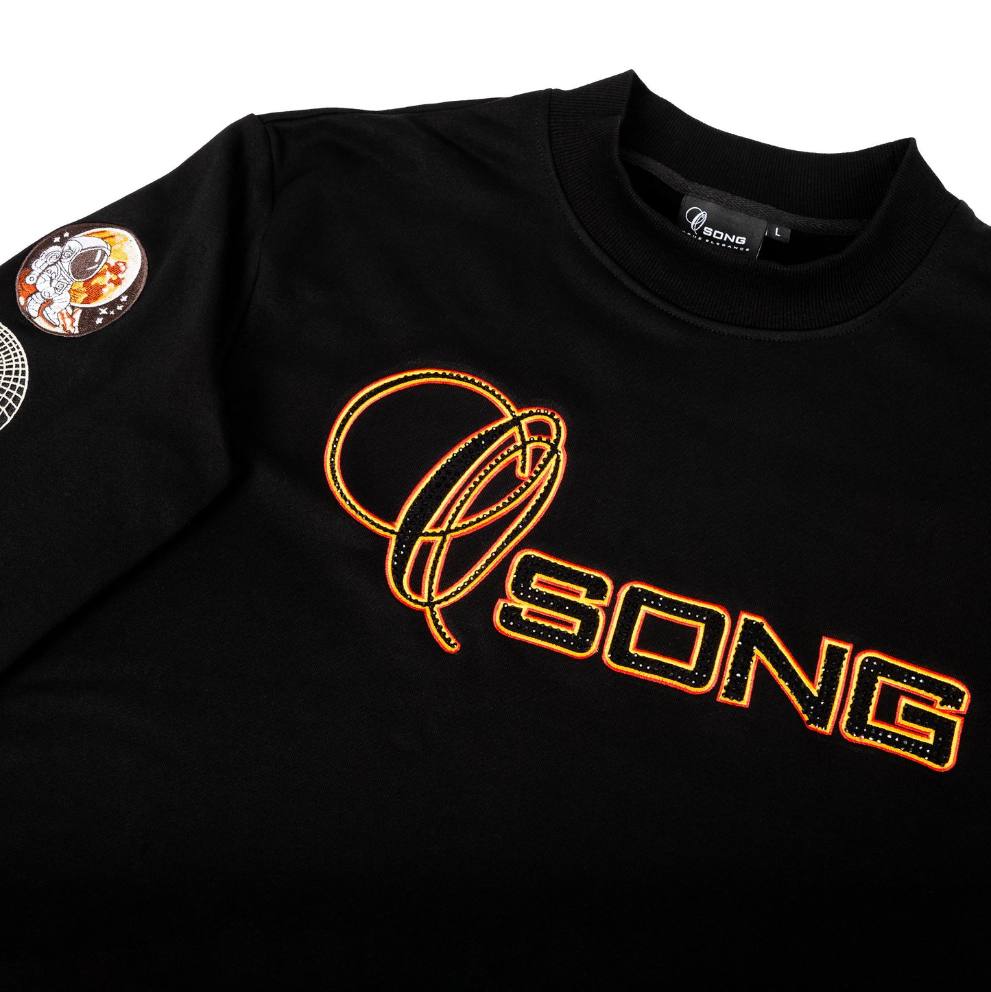 Embroidered Osong logo unisex sweatshirt in black